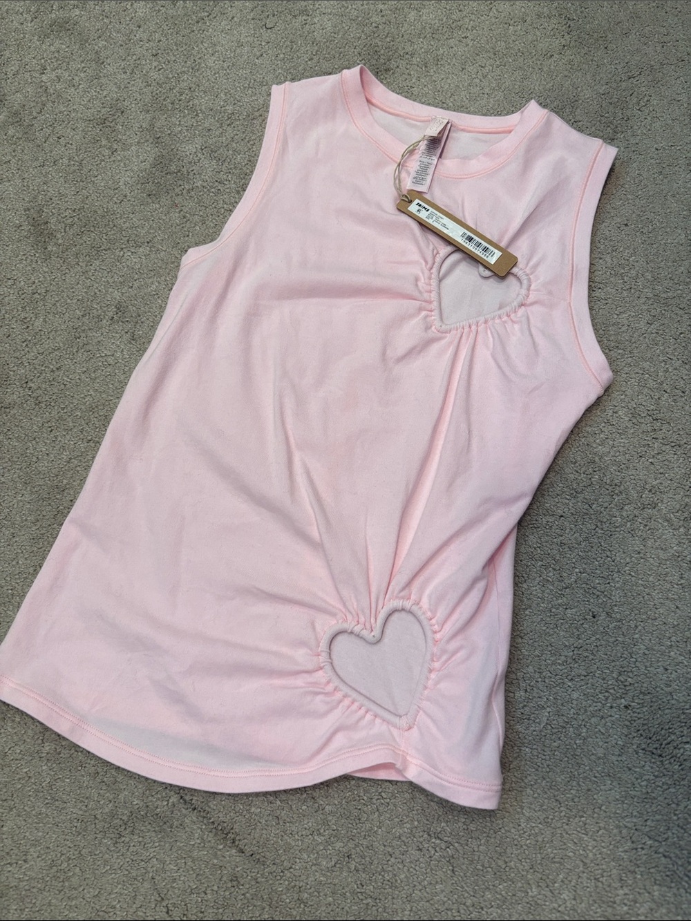SKIMS Cherry Blossom Pink Heart-Cut Tank